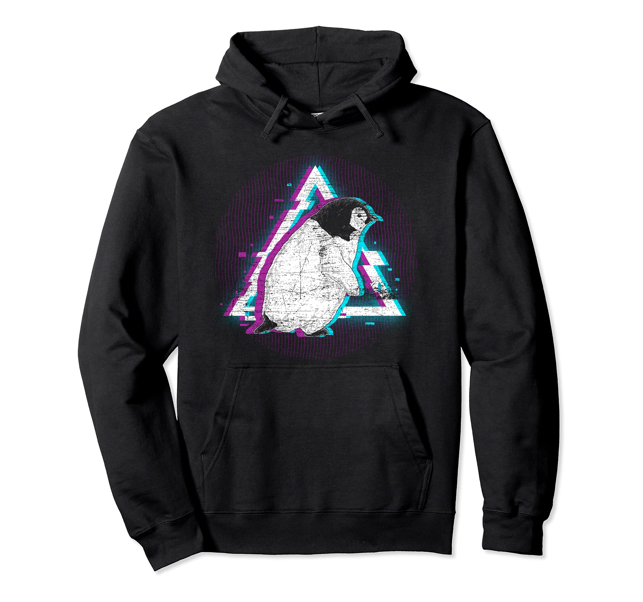 Penguin Antarctic Animal 80S Aesthetic Hoodie - Minimalist Print Men Women - T-Shirt, Sweatshirt, Hoodie