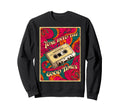 80S 90S Cassette Tape Tune Into Sweatshirt - Custom Art Print Men Women - T-Shirt, Sweatshirt, Hoodie