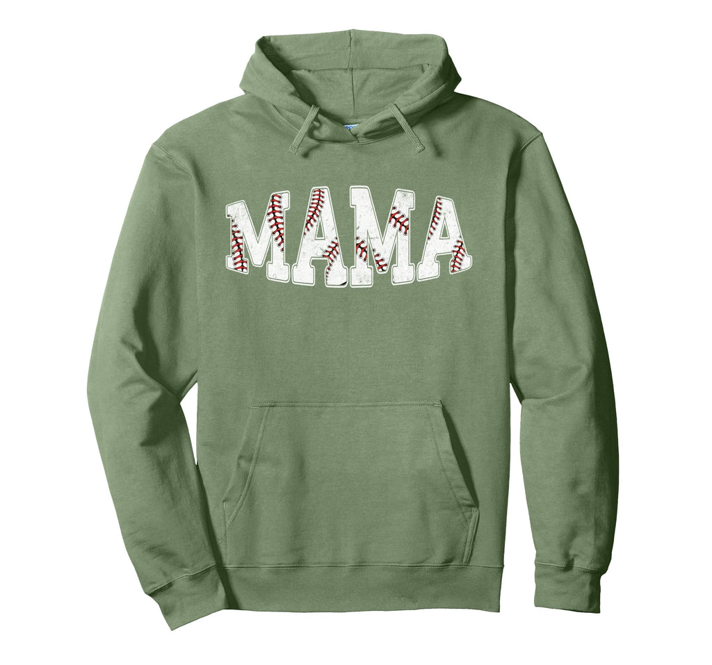 Baseball Mama Mom Mothers Day Hoodie - Graphic Print for Adults - T-Shirt, Sweatshirt, Hoodie