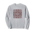 Floral Grid Boho Distressed Flower Sweatshirt - Unique Graphic Men Women - T-Shirt, Sweatshirt, Hoodie