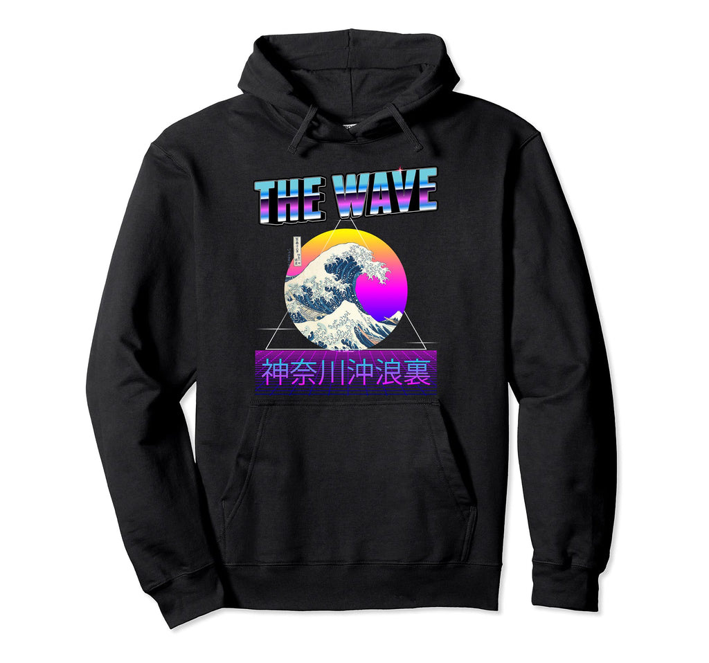 Great Wave Off Kanagawa Vaporwave Hoodie - Trendy Graphic Men Women - T-Shirt, Sweatshirt, Hoodie