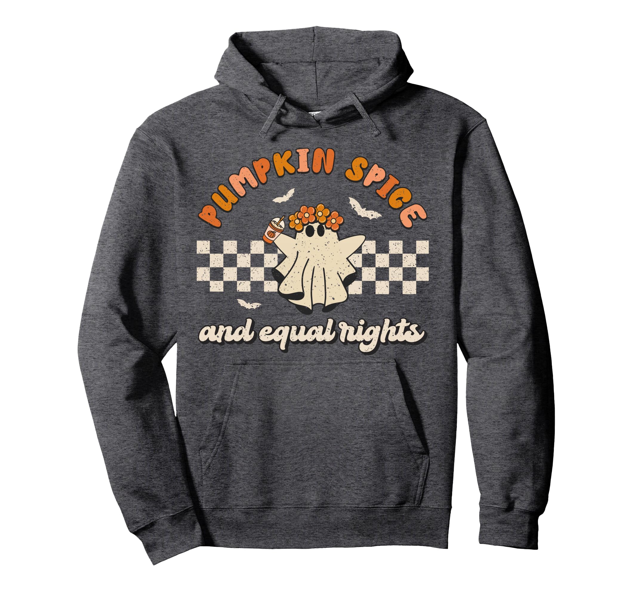 Pumpkin Spice Equal Rights Groovy Fall Hoodie - Novelty Apparel Men Women - T-Shirt, Sweatshirt, Hoodie