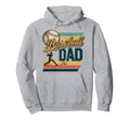 Baseball Dad Summer Sports Lover Hoodie - Minimalist Print Men Women - T-Shirt, Sweatshirt, Hoodie