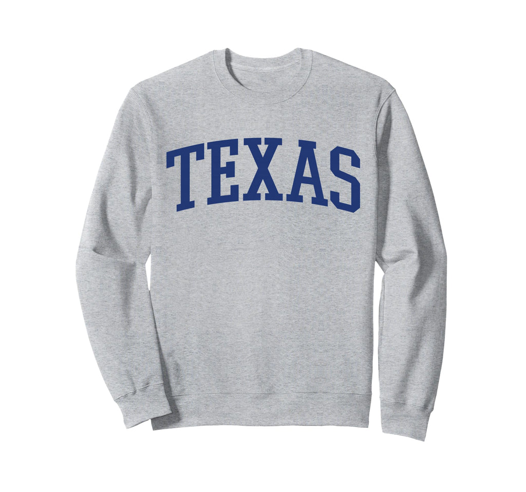 Varsity Grey Texas Sweatshirt - Fun Novelty Design Unisex - T-Shirt, Sweatshirt, Hoodie
