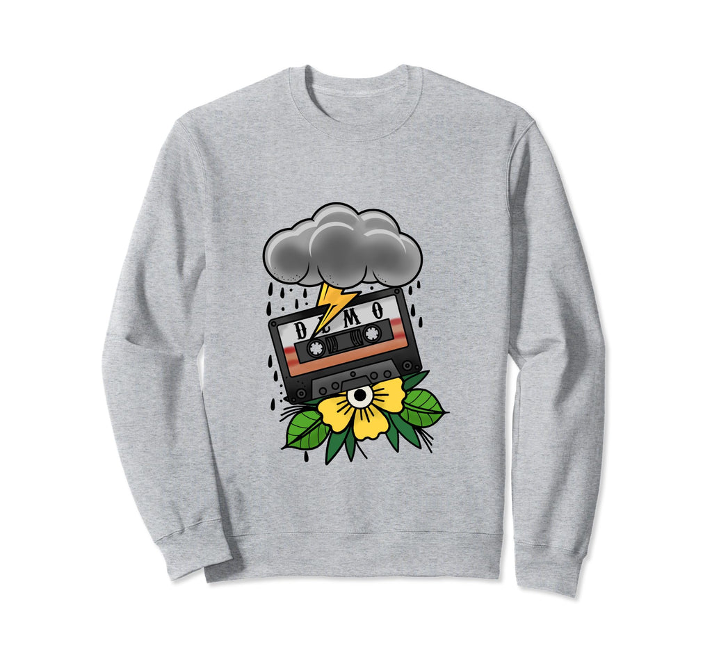 Demo Tape Cassette Rainy Cloud And Sweatshirt - Trendy Graphic for Adults - T-Shirt, Sweatshirt, Hoodie