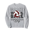 Volleyball Game Day Volleyball Sweatshirt - Aesthetic Graphic Men Women - T-Shirt, Sweatshirt, Hoodie