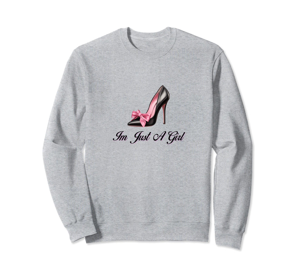 Im Just Coquette High Heel Girlcore Sweatshirt - Trendy Graphic for Adults - T-Shirt, Sweatshirt, Hoodie