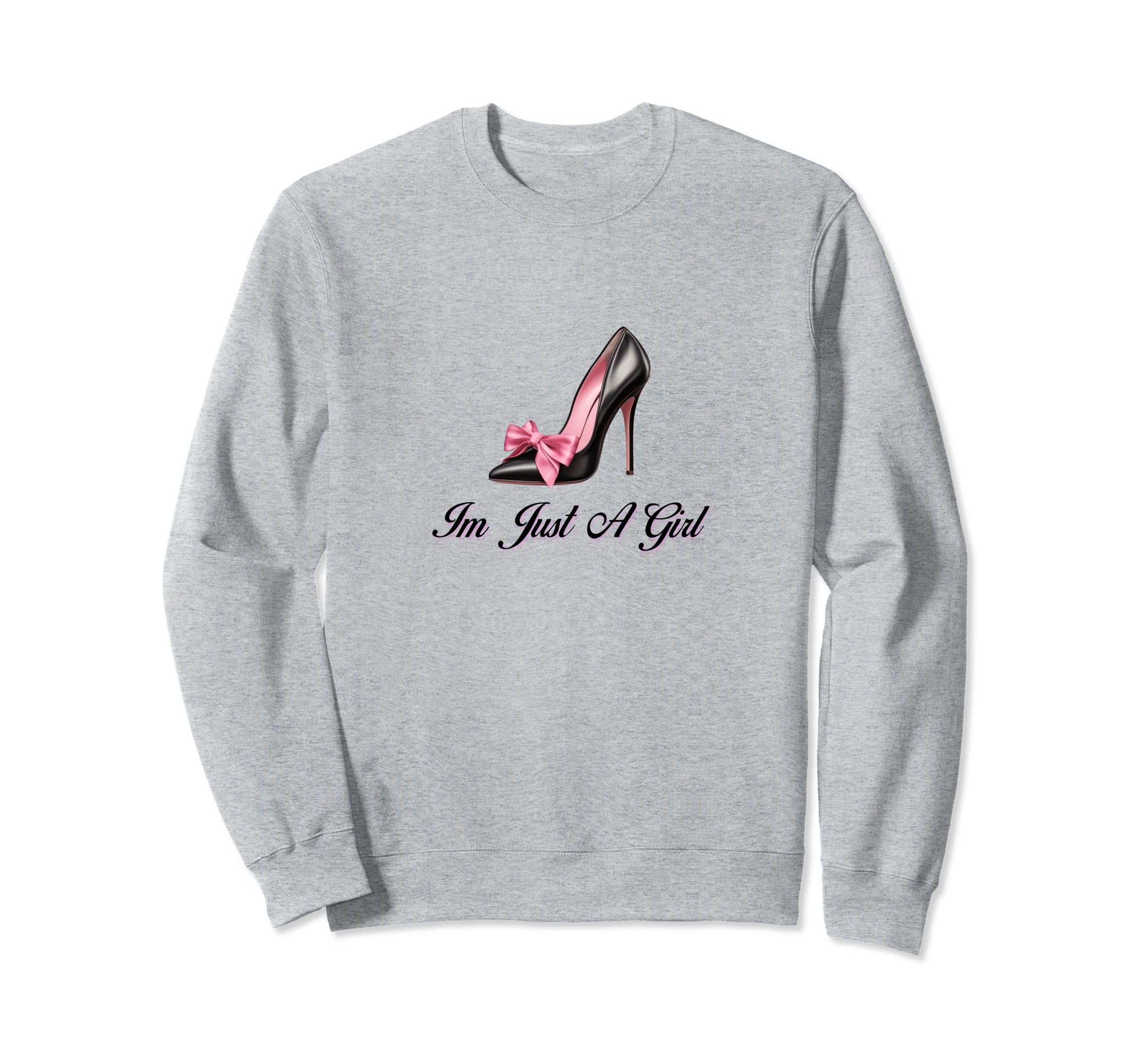 Im Just Coquette High Heel Girlcore Sweatshirt - Trendy Graphic for Adults - T-Shirt, Sweatshirt, Hoodie