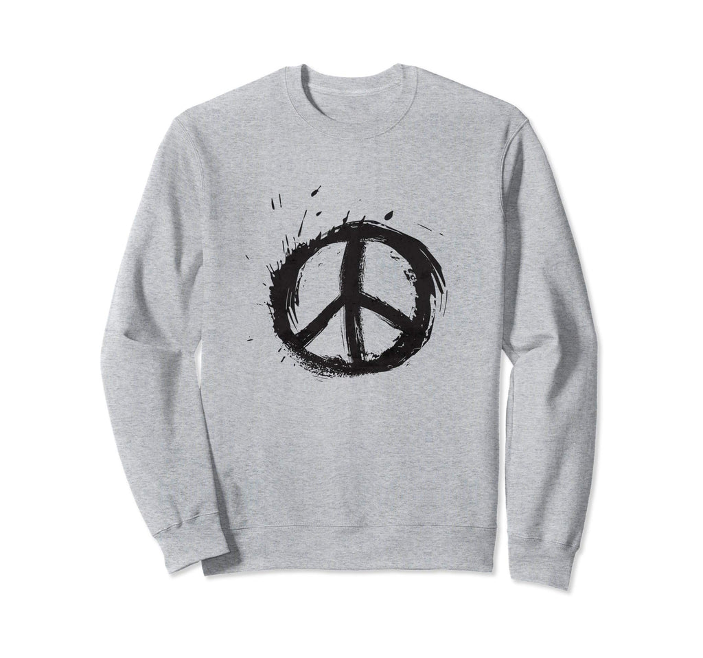 Peace Sign Paint Splatter Hippie Sweatshirt - Unique Graphic Men Women - T-Shirt, Sweatshirt, Hoodie