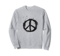 Peace Sign Paint Splatter Hippie Sweatshirt - Unique Graphic Men Women - T-Shirt, Sweatshirt, Hoodie
