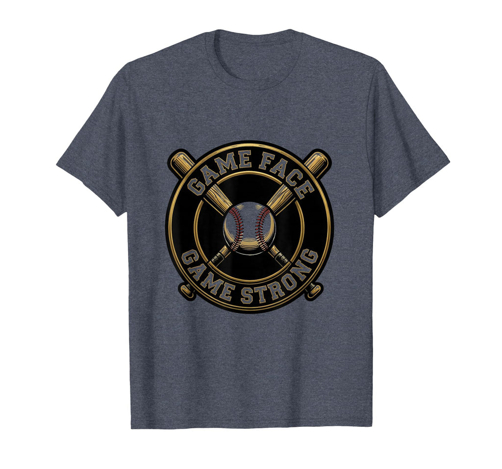 Game Face Game Strong Summer Baseball T-Shirt - Minimalist Print for Adults - T-Shirt, Sweatshirt, Hoodie