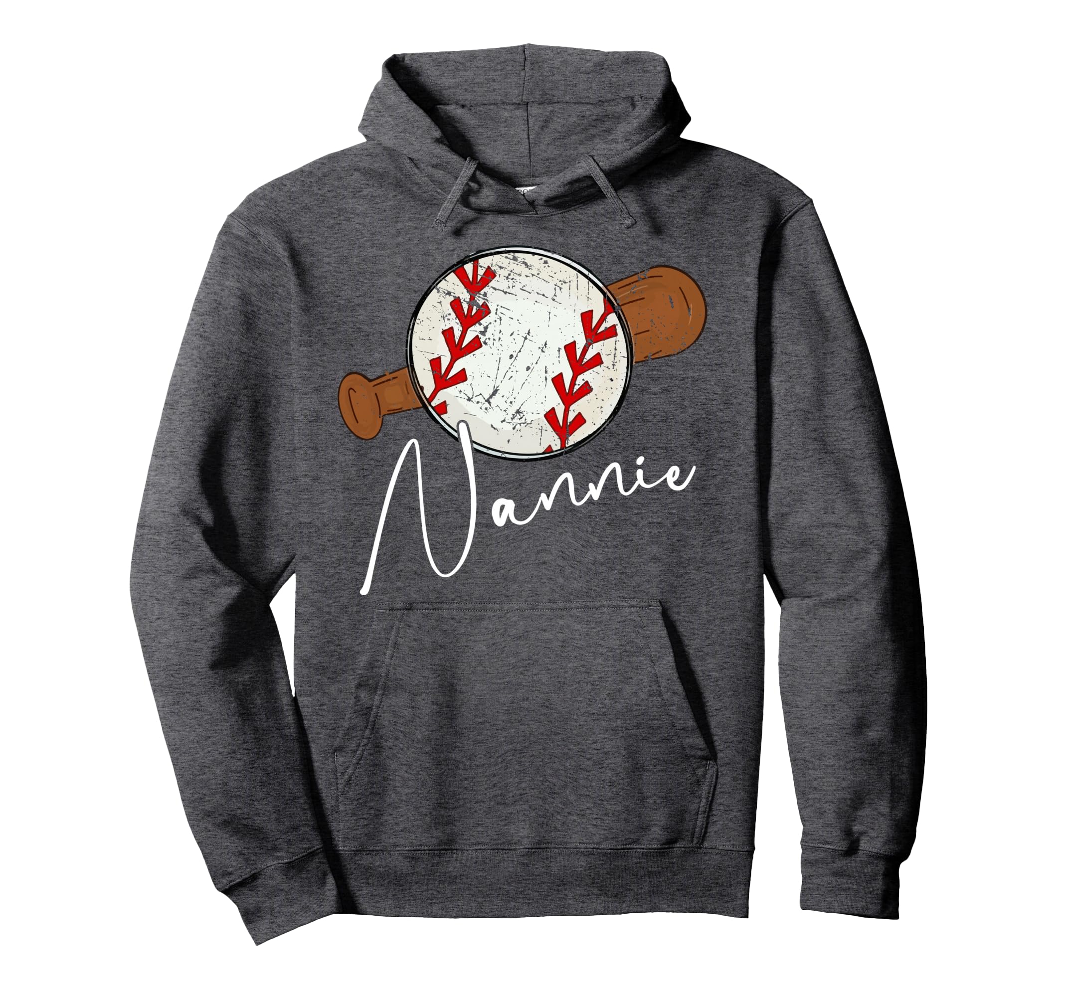 Nannie Baseball Nannie Hoodie - Unique Graphic Men Women - T-Shirt, Sweatshirt, Hoodie