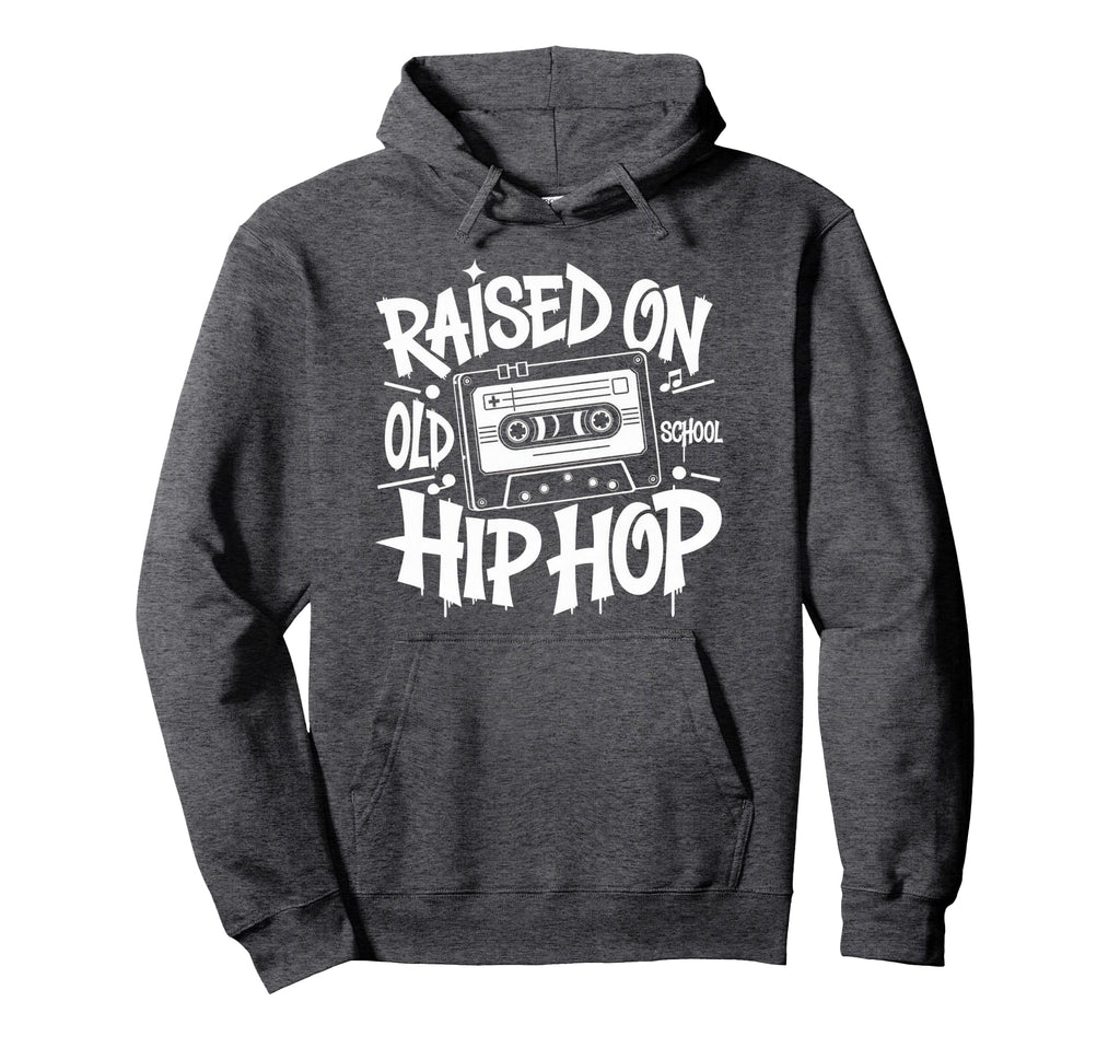 Raised Old School Graffiti Rap Hip Hop Hoodie - Unique Graphic for Adults - T-Shirt, Sweatshirt, Hoodie