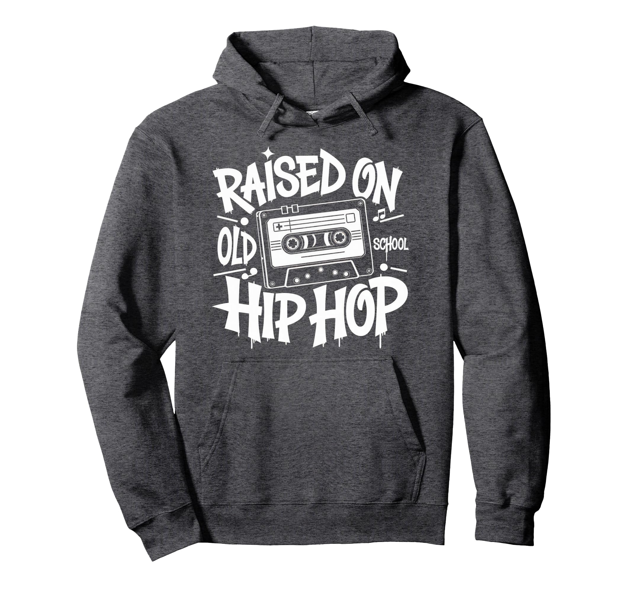 Raised Old School Graffiti Rap Hip Hop Hoodie - Unique Graphic for Adults - T-Shirt, Sweatshirt, Hoodie