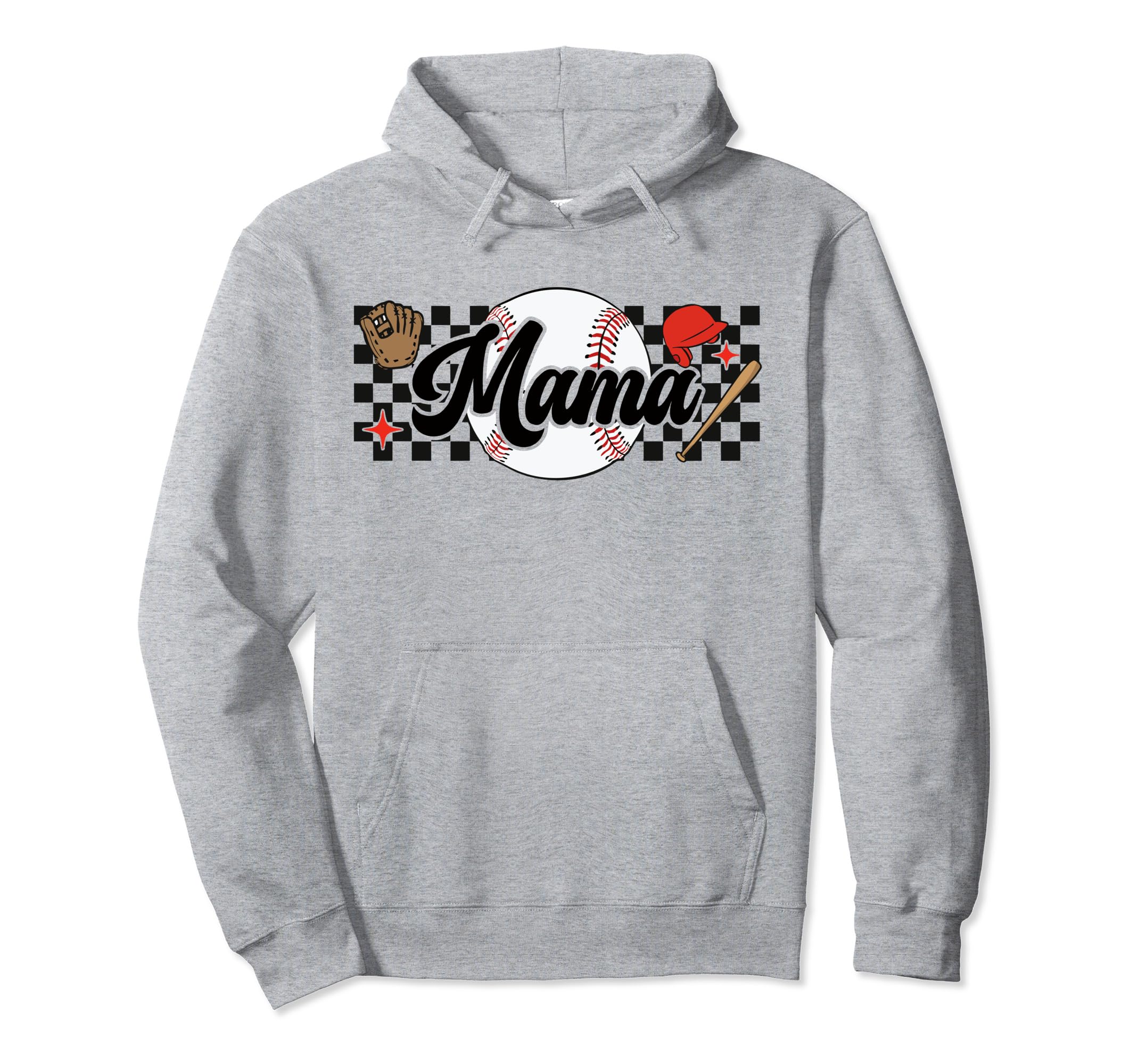 Baseball Mama Game Day Vibes Mothers Hoodie - Streetwear Style Men Women - T-Shirt, Sweatshirt, Hoodie