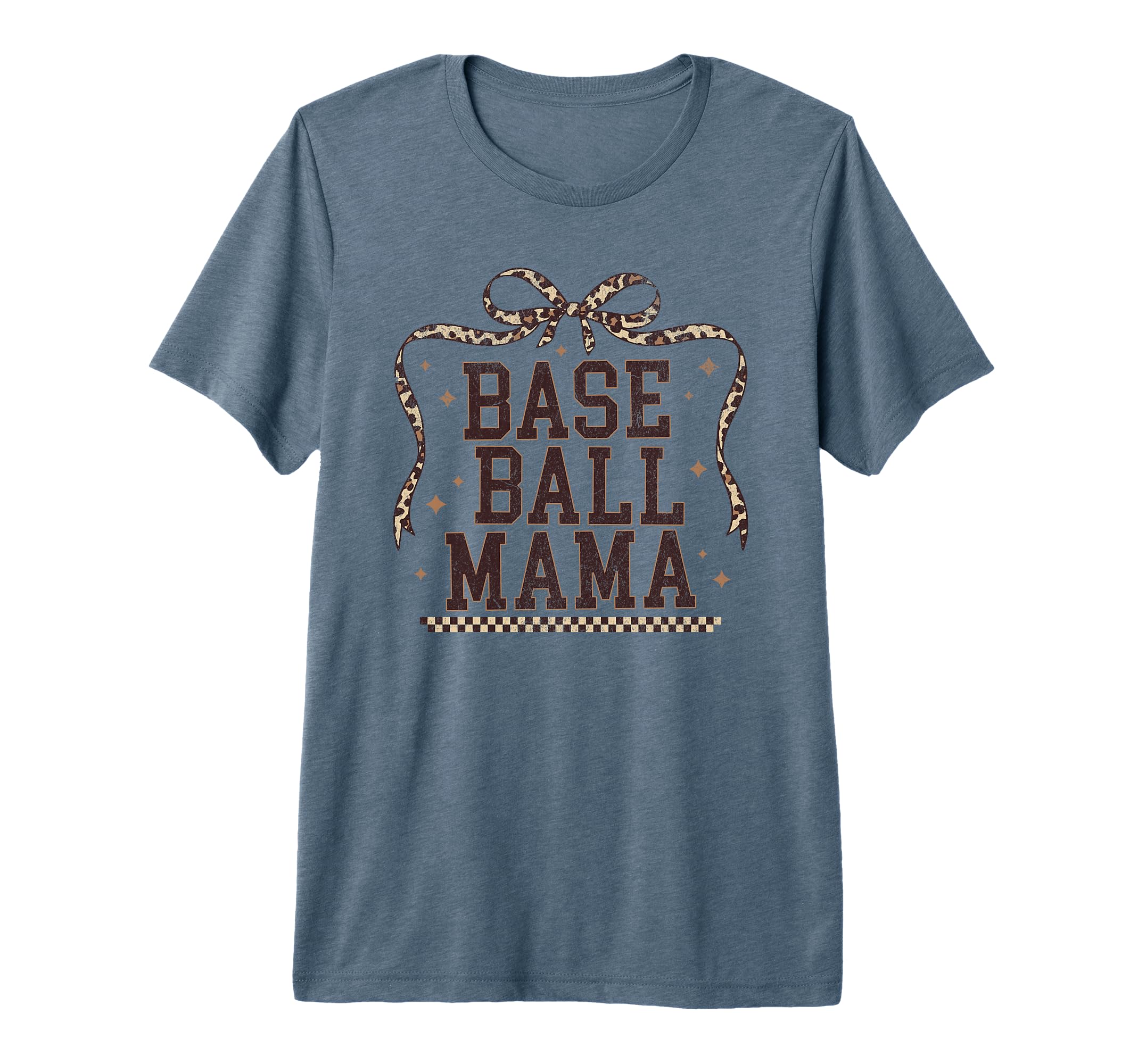 Baseball Mama Coquette Leopard Bow T-Shirt - Unique Graphic Men Women - T-Shirt, Sweatshirt, Hoodie