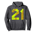 Softball 21 Jersey Number Hoodie - Trendy Graphic Men Women - T-Shirt, Sweatshirt, Hoodie