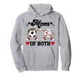 Mom Both Soccer Baseball Mom Hoodie - Casual Everyday Wear for Adults - T-Shirt, Sweatshirt, Hoodie
