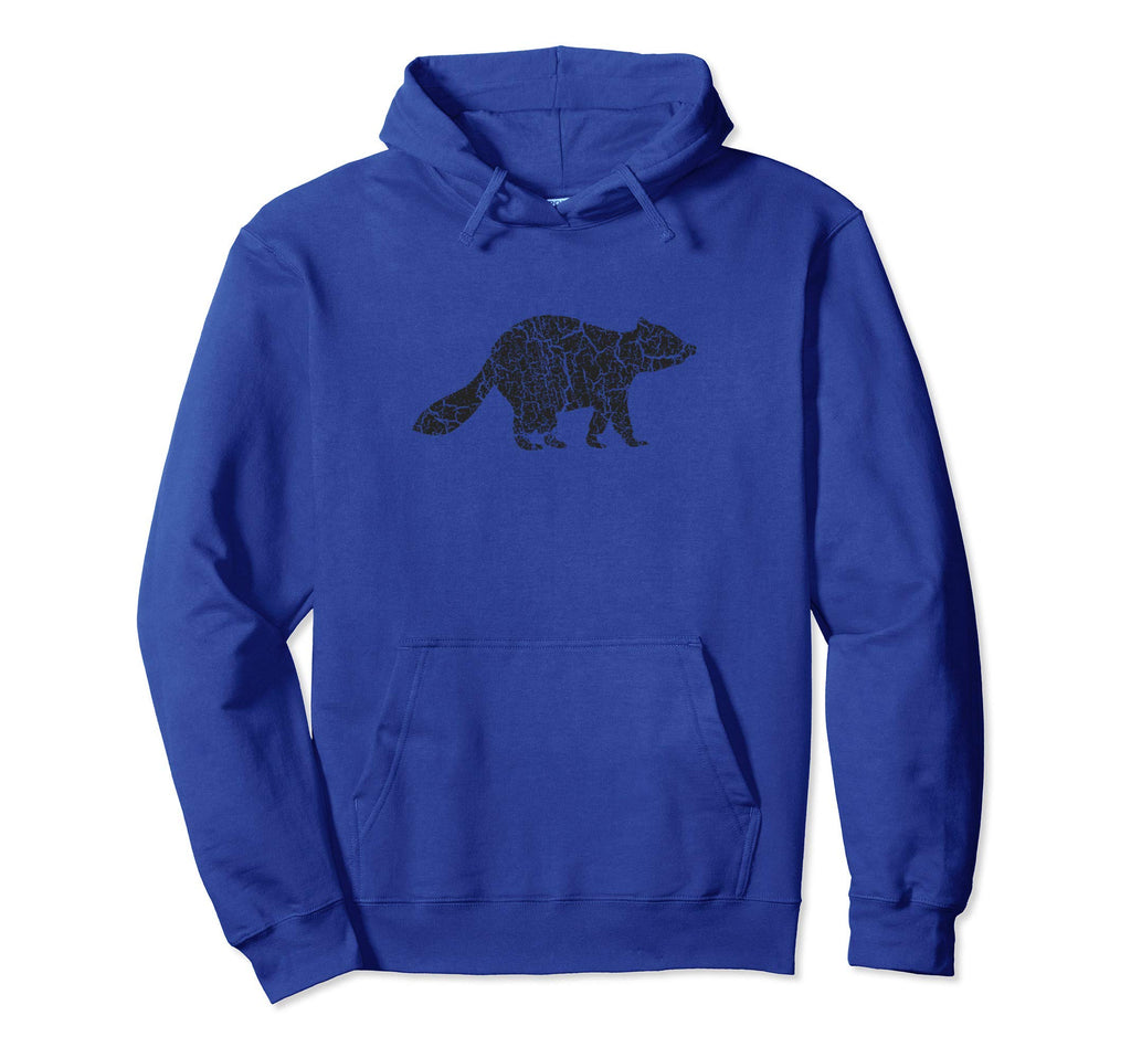 Raccoon Distressed Raccoon Hoodie - Minimalist Print Unisex - T-Shirt, Sweatshirt, Hoodie
