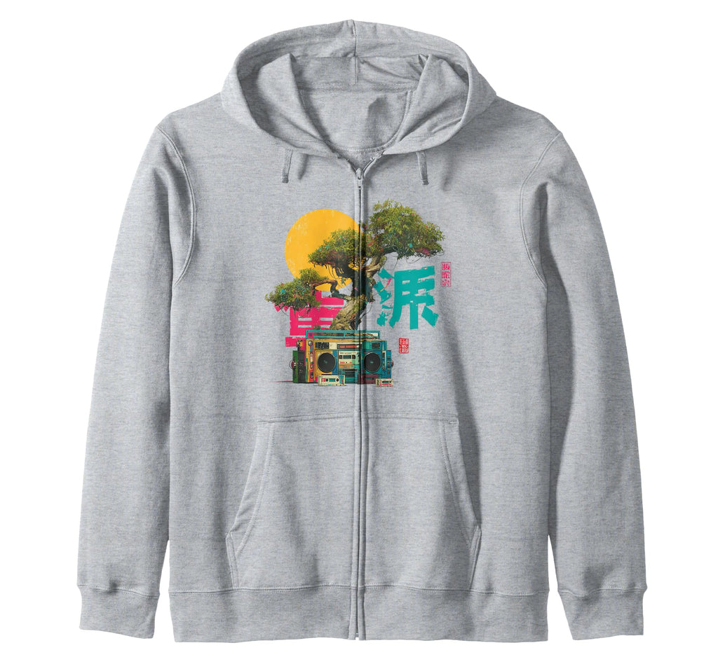 Bonsai Cassette Tape Mixtapes Art Hoodie - Unique Graphic for Adults - T-Shirt, Sweatshirt, Hoodie