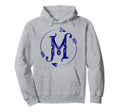 Initial M Monogram Boho Name Letter M Hoodie - Streetwear Style Men Women - T-Shirt, Sweatshirt, Hoodie