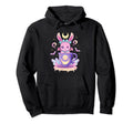 Kawaii Pastel Goth Creepy Bunny Teacup Hoodie - Graphic Print for Adults - T-Shirt, Sweatshirt, Hoodie