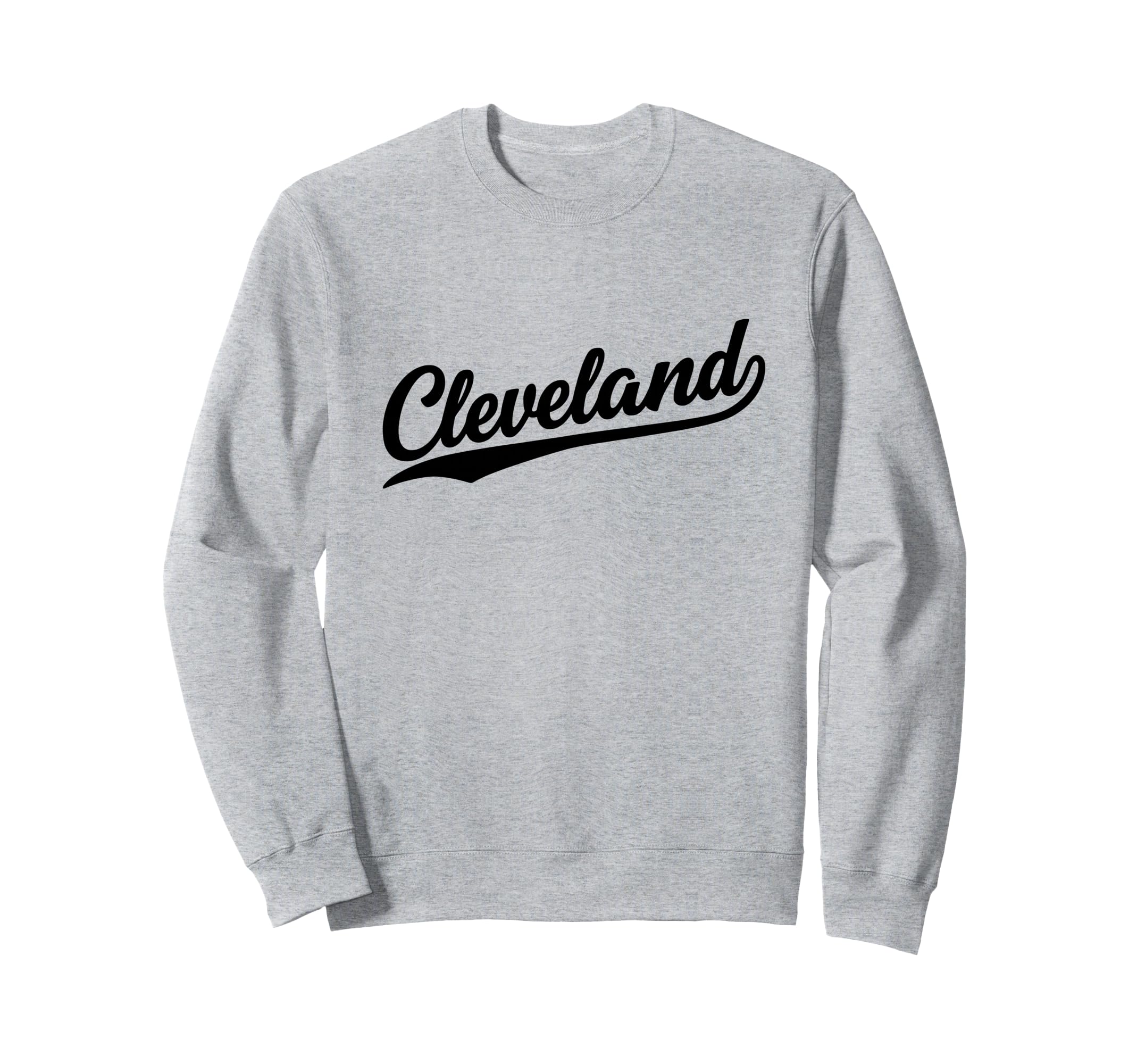Cleveland Ohio Script 1970S Black Text Sweatshirt - Graphic Print Unisex - T-Shirt, Sweatshirt, Hoodie