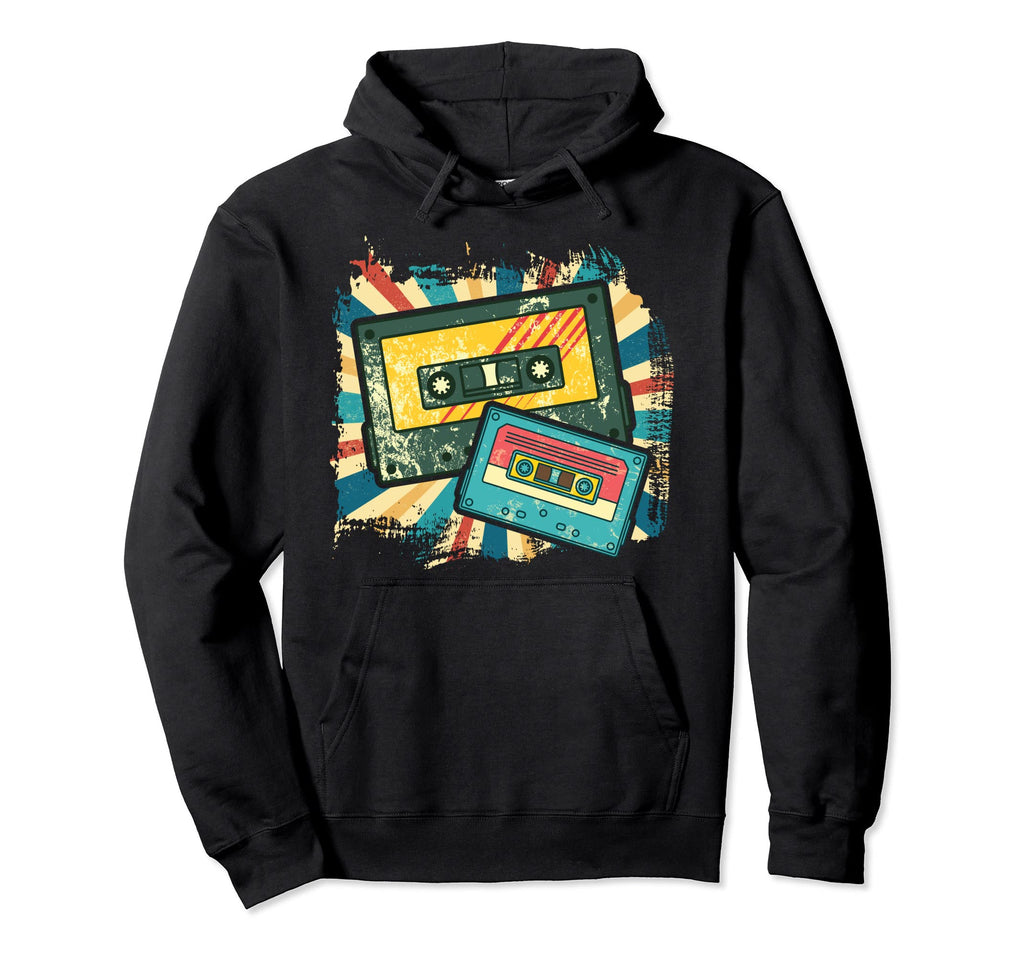 80S Music Lover 1980S Mixtape Hoodie - Casual Everyday Wear for Adults - T-Shirt, Sweatshirt, Hoodie