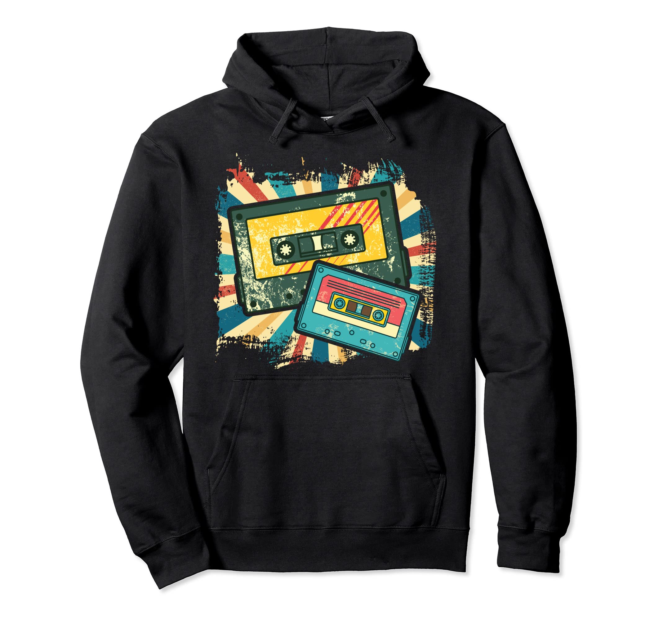 80S Music Lover 1980S Mixtape Hoodie - Casual Everyday Wear for Adults - T-Shirt, Sweatshirt, Hoodie