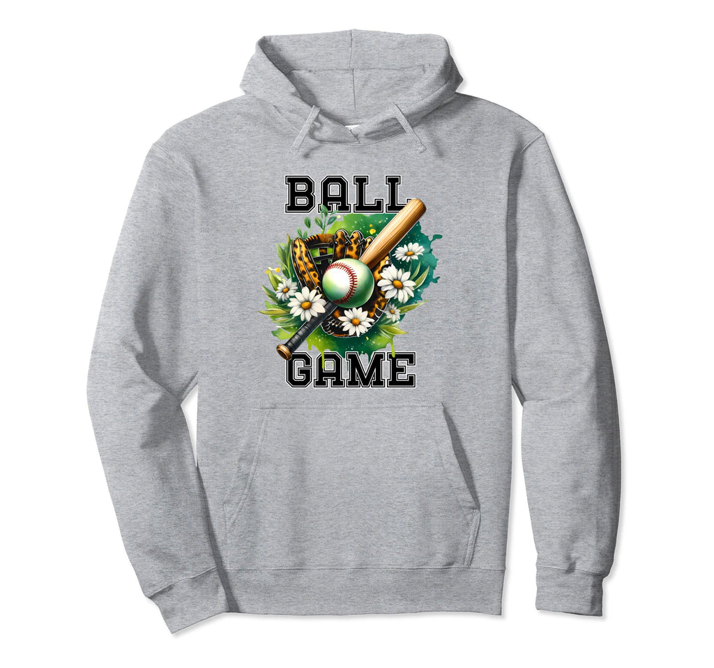 Sports Mom Baseball Theme Floral Ai Hoodie - Fun Novelty Design Men Women - T-Shirt, Sweatshirt, Hoodie
