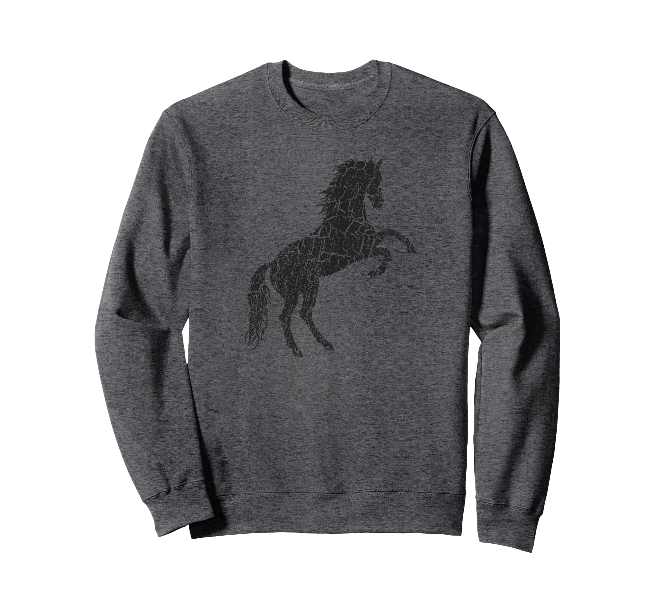 Horse Distressed Horse Sweatshirt - Graphic Print Unisex - T-Shirt, Sweatshirt, Hoodie