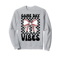 Game Day Vibes Coquette Bow Sweatshirt - Aesthetic Graphic for Adults - T-Shirt, Sweatshirt, Hoodie