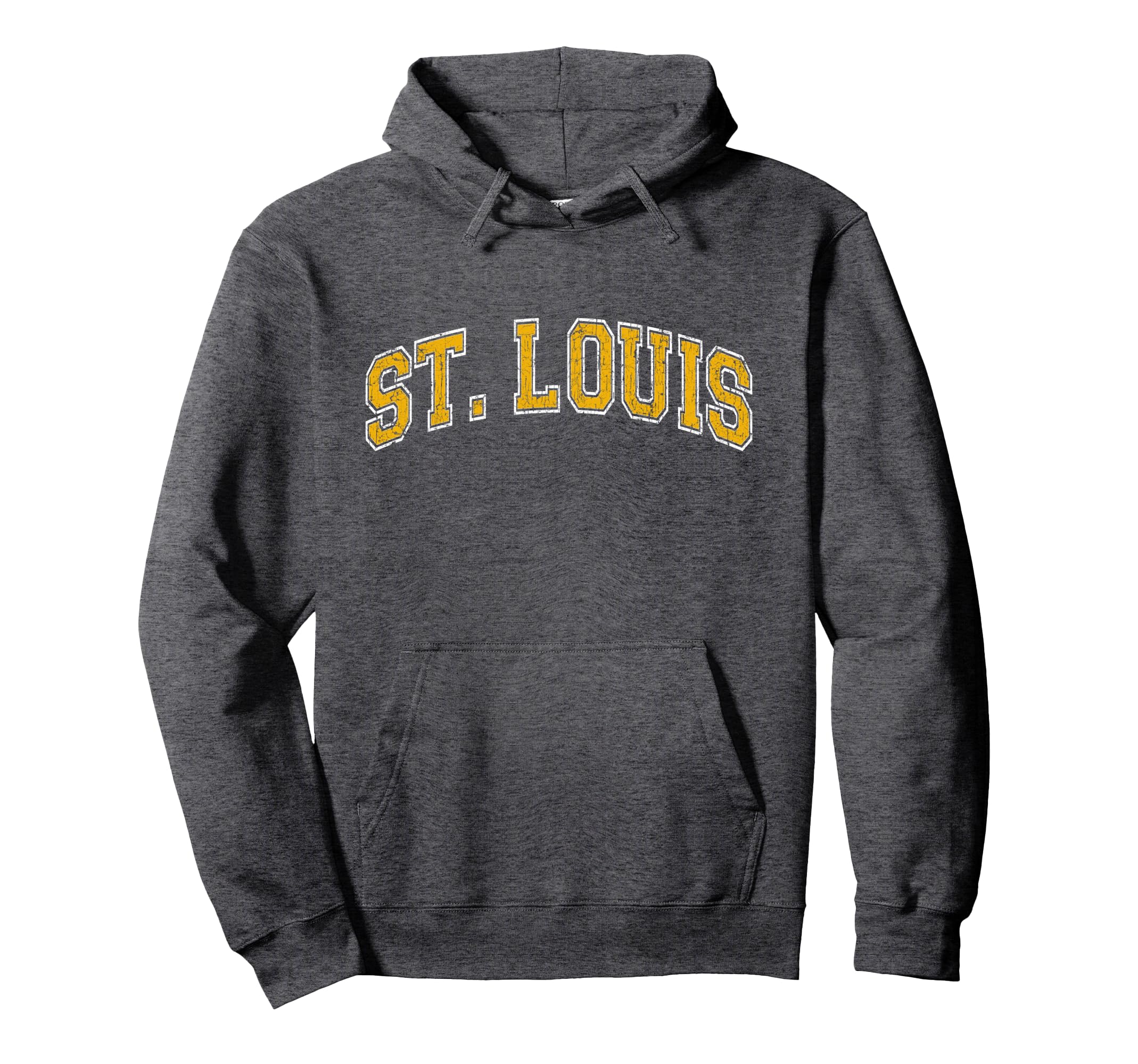 St Louis Missouri Distressed Hoodie - Fun Novelty Design Men Women - T-Shirt, Sweatshirt, Hoodie