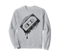 Dripping Cassette Tape Sweatshirt - Graphic Print Unisex - T-Shirt, Sweatshirt, Hoodie
