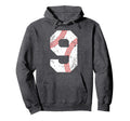 Baseball 9 Jersey Number Hoodie - Graphic Print for Adults - T-Shirt, Sweatshirt, Hoodie