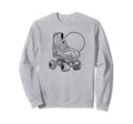 Minimalist Roller Skate Sun Simple Sweatshirt - Trendy Graphic for Adults - T-Shirt, Sweatshirt, Hoodie