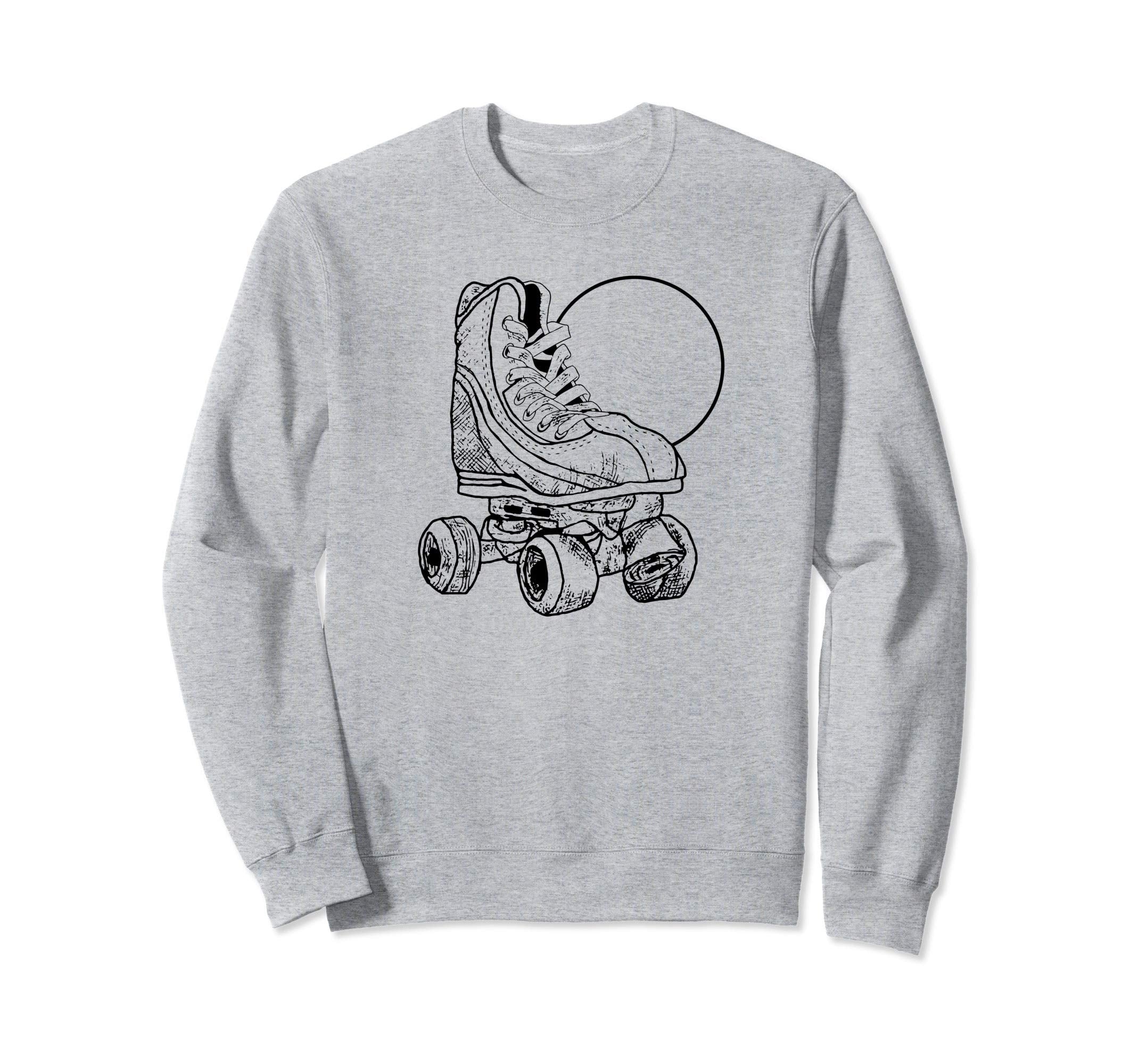 Minimalist Roller Skate Sun Simple Sweatshirt - Trendy Graphic for Adults - T-Shirt, Sweatshirt, Hoodie