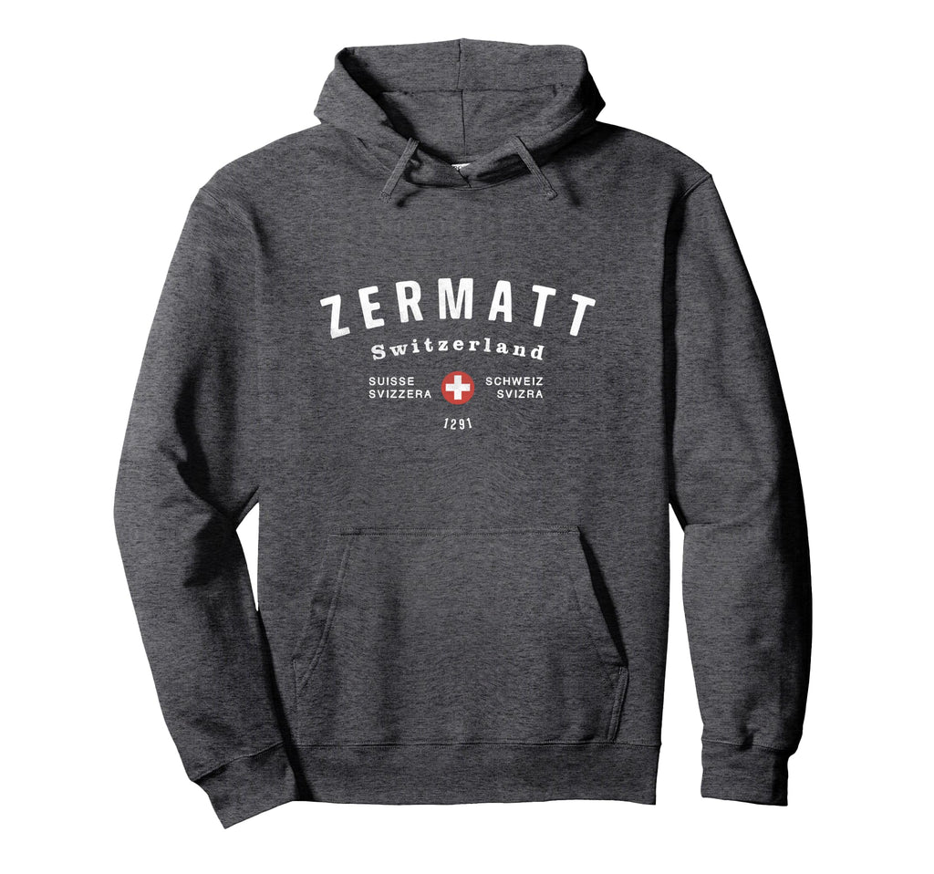Zermatt Switzerland Sports College Hoodie - Trendy Graphic for Adults - T-Shirt, Sweatshirt, Hoodie