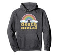 Death Metal Rainbow Funny Love Music Hoodie - Trendy Graphic for Adults - T-Shirt, Sweatshirt, Hoodie