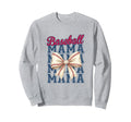 Baseball Mama Coquette Bow Mom Baseball Sweatshirt - Novelty Apparel Unisex - T-Shirt, Sweatshirt, Hoodie