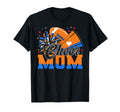 Orange And Blue Football Cheer Mom T-Shirt - Aesthetic Graphic Men Women - T-Shirt, Sweatshirt, Hoodie