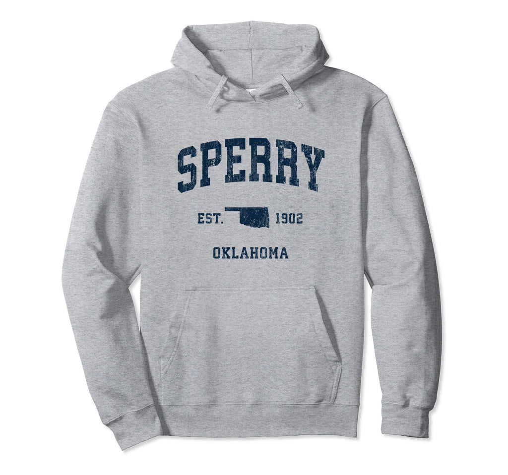 Sperry Oklahoma Ok Athletic Navy Sports Hoodie - Graphic Print for Adults - T-Shirt, Sweatshirt, Hoodie