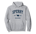 Sperry Oklahoma Ok Athletic Navy Sports Hoodie - Graphic Print for Adults - T-Shirt, Sweatshirt, Hoodie