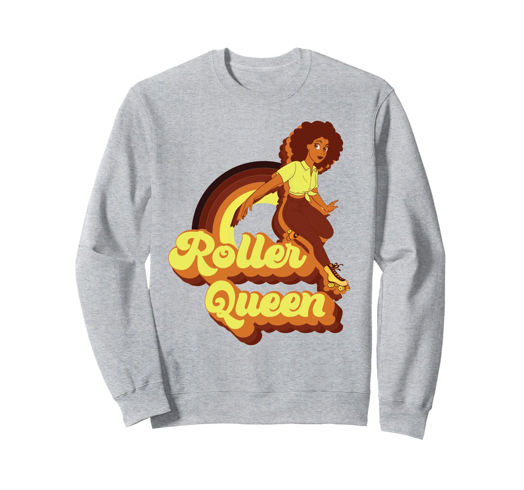 Roller Skating Skate 1970S Afro Sweatshirt - Minimalist Print Men Women - T-Shirt, Sweatshirt, Hoodie
