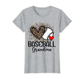 Baseball Grandma Funny Leopard Heart T-Shirt - Streetwear Style Unisex - T-Shirt, Sweatshirt, Hoodie