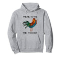 Rooster Hand Painted Grunge Ish 90S Hoodie - Unique Graphic for Adults - T-Shirt, Sweatshirt, Hoodie