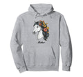 Coquette White Horse Flowers Mother Hoodie - Graphic Print Men Women - T-Shirt, Sweatshirt, Hoodie