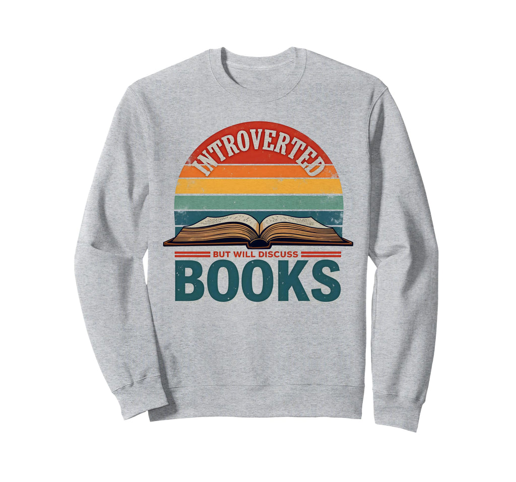Colorful Boho Librarian Bookworm Sweatshirt - Trendy Graphic Men Women - T-Shirt, Sweatshirt, Hoodie