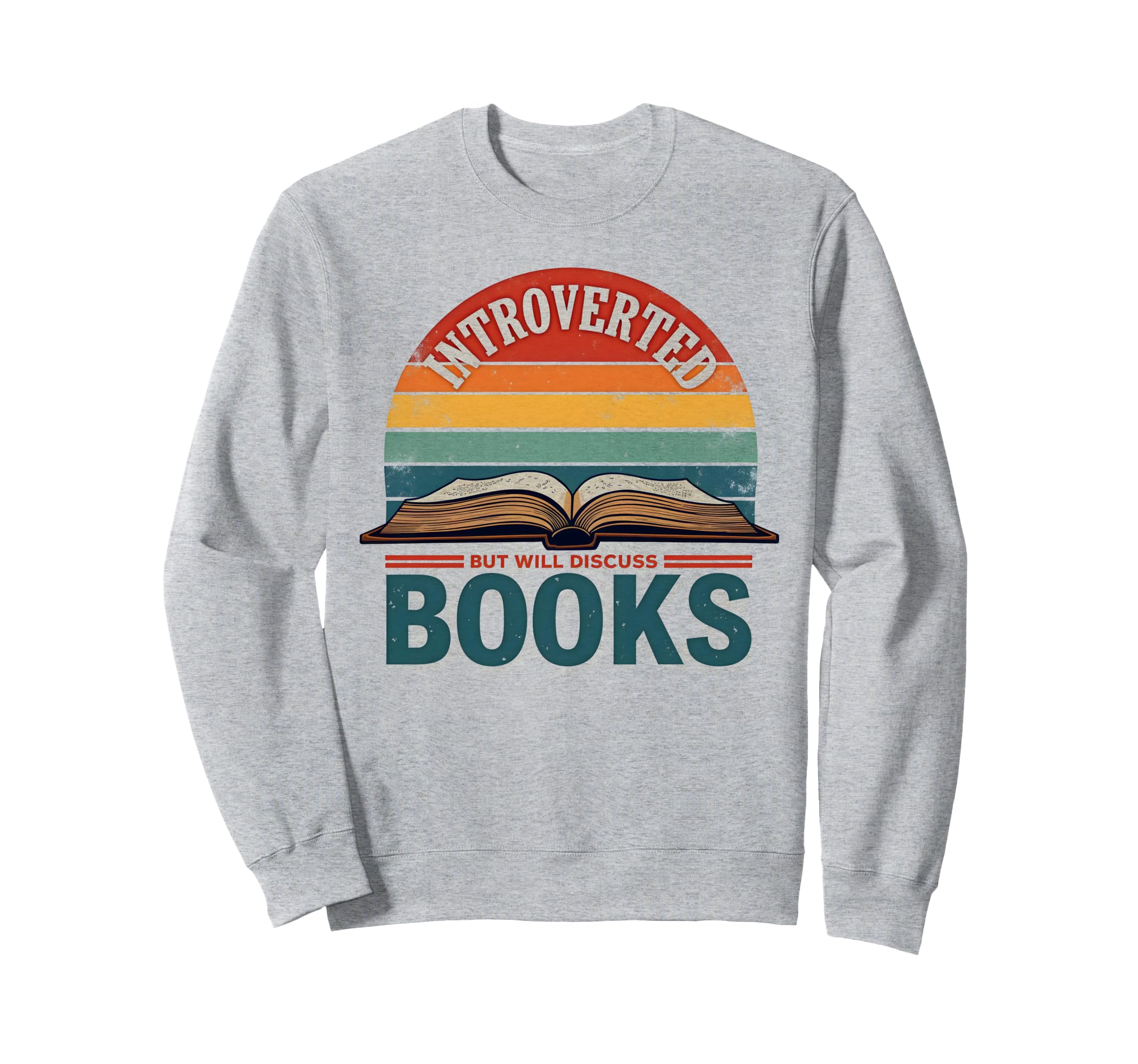 Colorful Boho Librarian Bookworm Sweatshirt - Trendy Graphic Men Women - T-Shirt, Sweatshirt, Hoodie