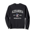 Alexandria Minnesota Mn American Sweatshirt - Trendy Graphic for Adults - T-Shirt, Sweatshirt, Hoodie